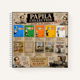 Papila Collection Spiral Notebook – 8.5" × 8.5" ノートブック