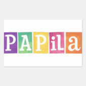 Papila Logo Sticker 長方形シール (正面)