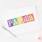 Papila Logo Sticker 長方形シール (封筒)