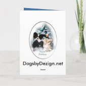 Papillonのクリスマスのギフト シーズンカード (裏面)