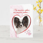 Papillonのバレンタインデーカード カード (黄色い花)