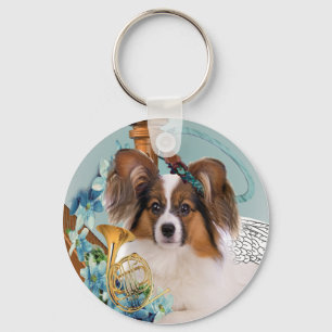 Papillonの完全な天使のギフト キーホルダー