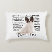 Papillonの特性の枕 アクセントクッション (正面)