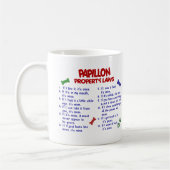 PAPILLONの特性の法律2 コーヒーマグカップ (左)