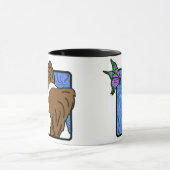 Papillonの蝶犬のマグ マグカップ (中央)