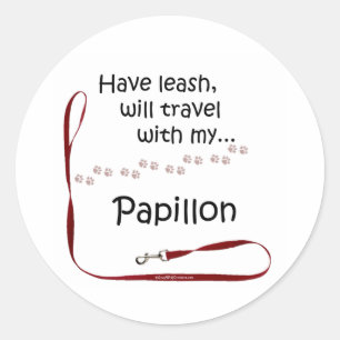 Papillon旅行鎖-ステッカー ラウンドシール