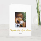 PAPILLON犬の休日カード シーズンカード (裏面)