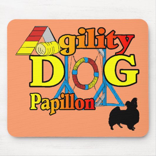 Papillon_Agilityギフト マウスパッド (正面)
