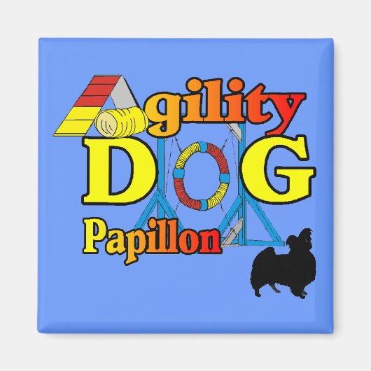Papillon_Agilityギフト マグネット (正面)