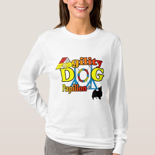 Papillon_Agilityギフト Tシャツ (正面)