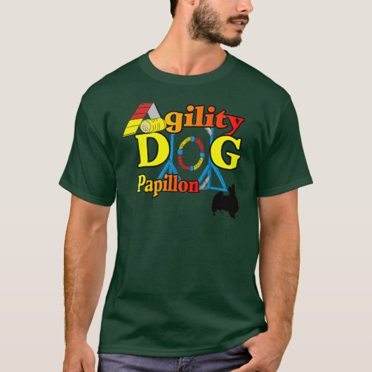 Papillon_Agilityギフト Tシャツ (正面)