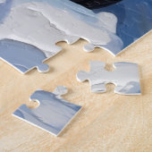 Papillon Christmas Red Truck Holiday ジグソーパズル (側面)