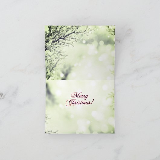 Papillon Dog Merry Christmas Card カード (内部)