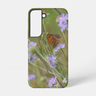 Papillon et fleurs samsung galaxy s22ケース