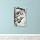 Papillon Focus キャンバスプリント (インサイチュ (ウッドフロア))