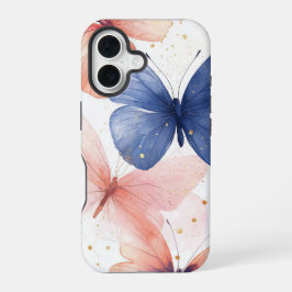 Papillon Glow" – 水彩蝶モチーフのスマホケース iPhone 16ケース