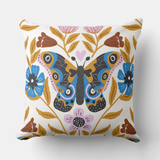 Papillon Kaleidoscope クッション (正面)