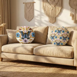 Papillon Kaleidoscope ラウンドクッション