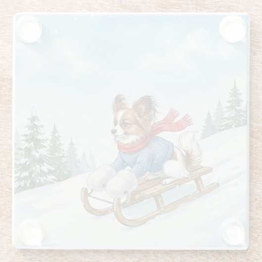 Papillon Sledding, Glass Coaster ガラスコースター (裏面)