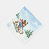 Papillon Sledding, Napkins スタンダードランチョンナプキン (角)