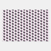 Papillon (White and Black) Painting - Dog Art ラッピングペーパーシート (正面2)