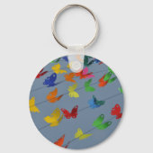 papillons multicolores キーホルダー (裏面)
