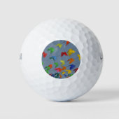 papillons multicolores ゴルフボール (正面)