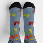 papillons multicolores ソックス (上部)