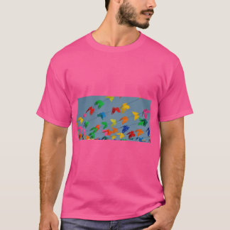 papillons multicolores tシャツ