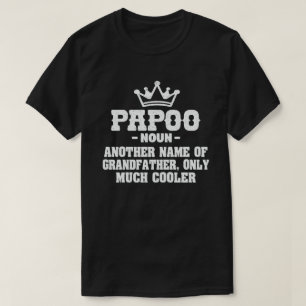 Papoo DefinitionおもしろいはGrandpaギフトを指クールす Tシャツ