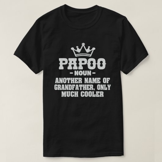 Papoo DefinitionおもしろいはGrandpaギフトを指クールす Tシャツ (デザイン正面)