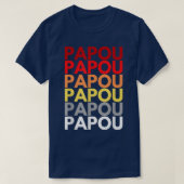 Papouのギリシャ語のカラフル祖父の名前 Tシャツ (デザイン正面)