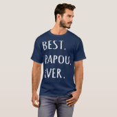 Papou最高の Ever T-Shirt Grandpa tのギリシャ語 Tシャツ (正面フル)