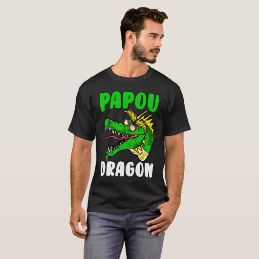 Papou Dragon  Father's Day Tシャツ (正面フル)