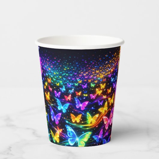 Pappbecher mi Schmetterlingsmotuv 紙コップ (裏面)