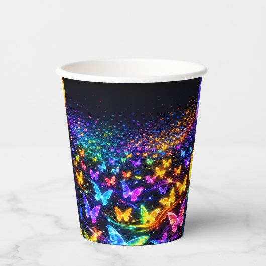 Pappbecher mi Schmetterlingsmotuv 紙コップ (正面)