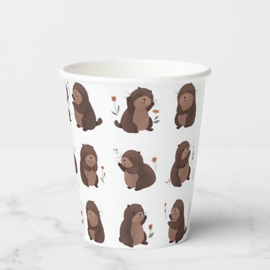 Pappbecher "Otto der braune Maulwurf" 紙コップ (裏面)