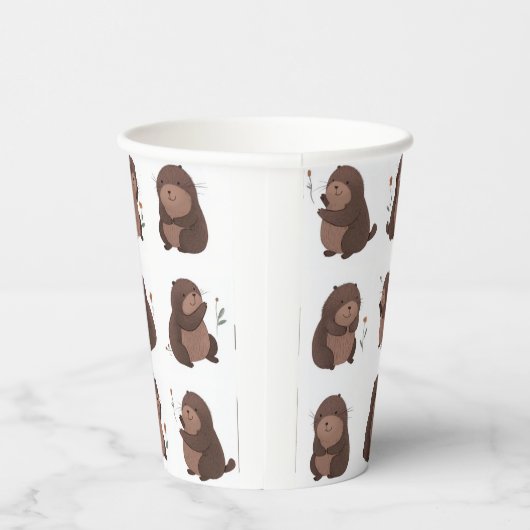 Pappbecher "Otto der braune Maulwurf" 紙コップ (右)