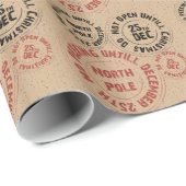 Papperを包むクリスマスのスタンプ ラッピングペーパー (ロールコーナー)