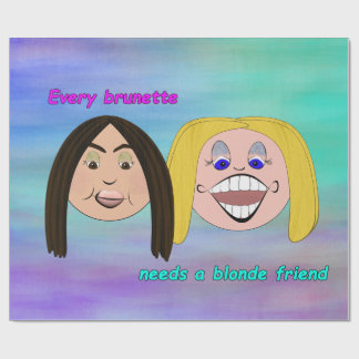 Papperを包んでいる親友 ラッピングペーパー