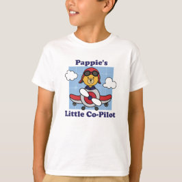 Pappie's Little Co-パイロット – かわいい飛行機 Tシャツ