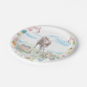 Pappteller Ostermotiv, Süsses Hase mit Pferd ペーパープレート (アングル)