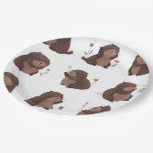 Pappteller "Otto der braune Maulwurf" ペーパープレート (アングル)