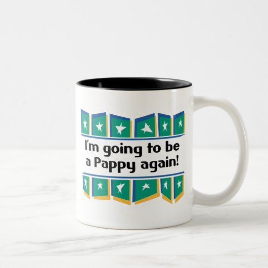Pappyがあることを再度行くこと! ツートーンマグカップ (右)