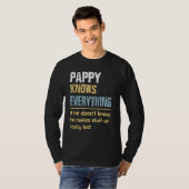 Pappyすべてを知っている – おじいちゃん tシャツ (正面フル)