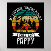 Pappy Camper My Favorite Camping Buddies Call Me P ポスター (正面)