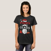 Pappy Claus Matching Family Christmas Santa Tシャツ (正面フル)