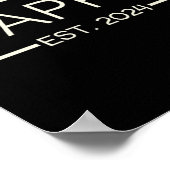 Pappy Est 2024 New Dad Father's Day Men Cket  ポスター (角)