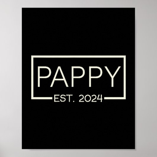 Pappy Est 2024 New Dad Father's Day Men Cket  ポスター (正面)