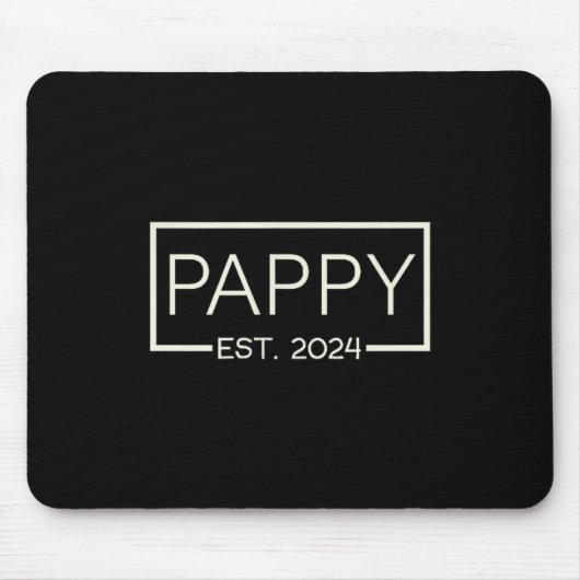 Pappy Est 2024 New Dad Father's Day Men Cket  マウスパッド (正面)